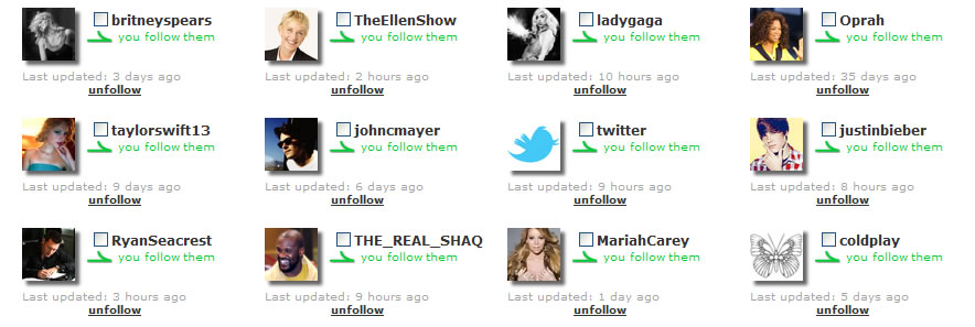 unfollow users