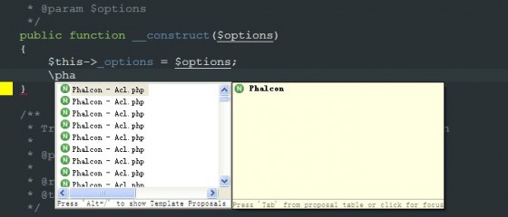 phalcon 支持zend studio